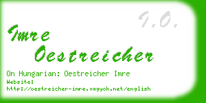 imre oestreicher business card